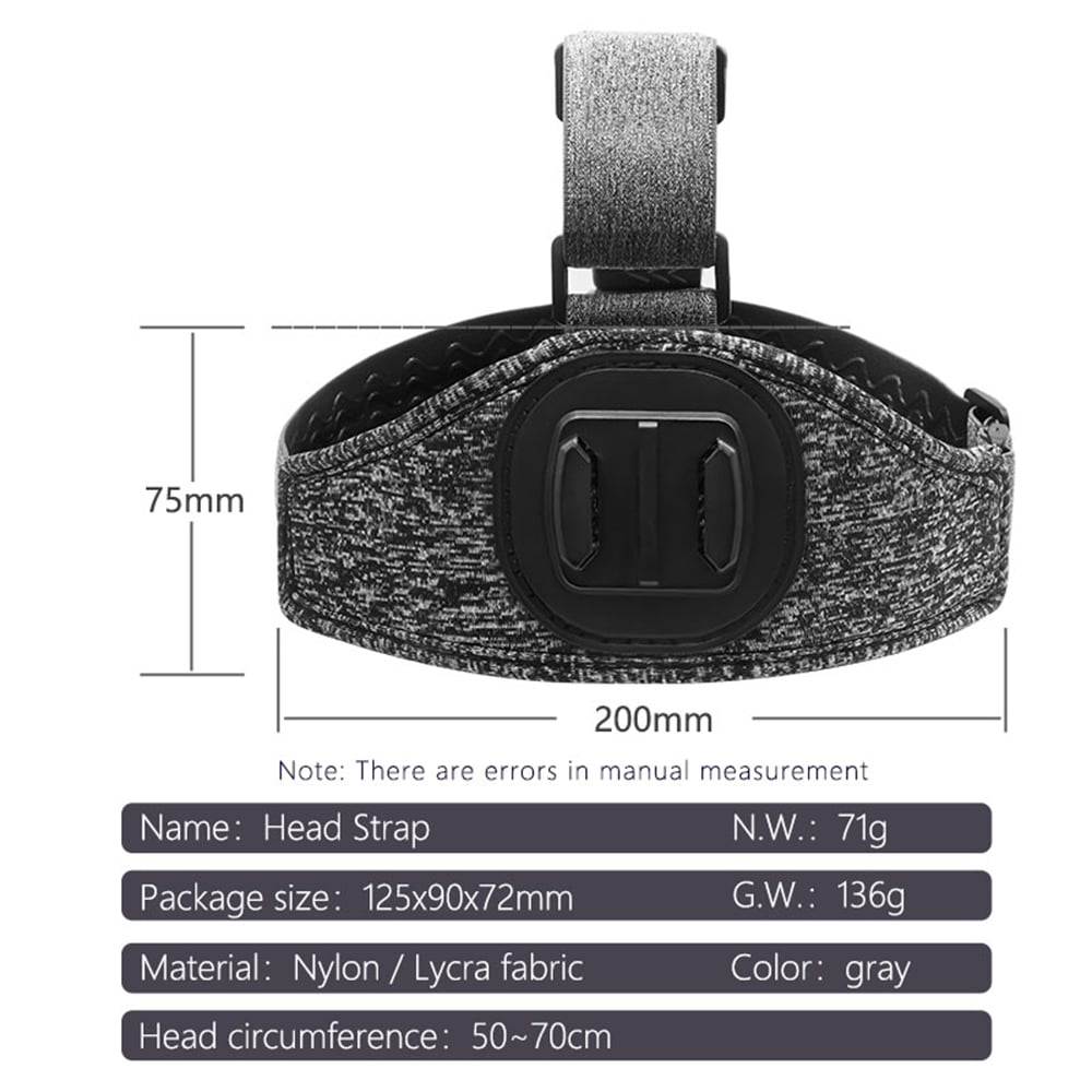 Techsuit - GoPro Holder (JX-003) - Headband with Magnetic Base - Gray - Image 5