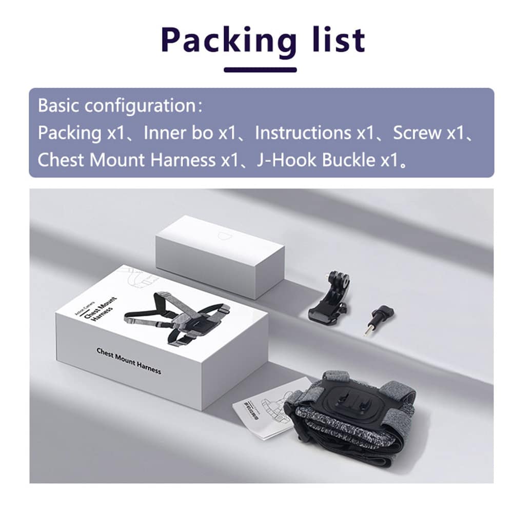 Techsuit - Camera Holder (JX-002) - for GoPro with Magnetic Base, Chest Wear - Gray - Image 7