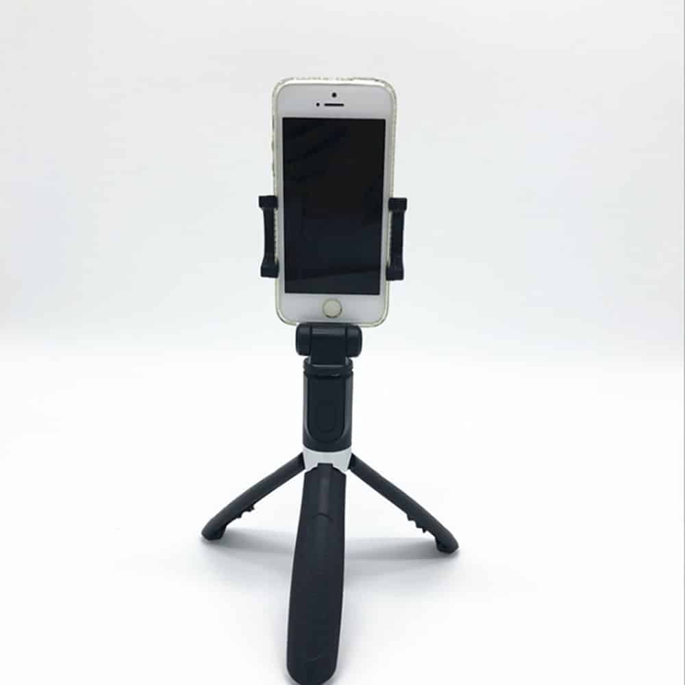 Techsuit - Selfie Stick (L01s) - Tripod Stable Mount with Extendable Arm, Bluetooth Remote Control, 70cm - Black - Image 5