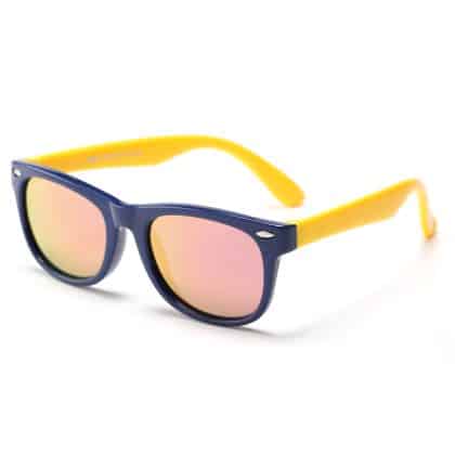 Techsuit - Polarized Γυαλιά Ηλίου (D802) - για Παιδιά Ανάμεσα στα 3-8 Χρόνια, Προστασία UV - Κίτρινο / Σκούρο Μπλε One Size