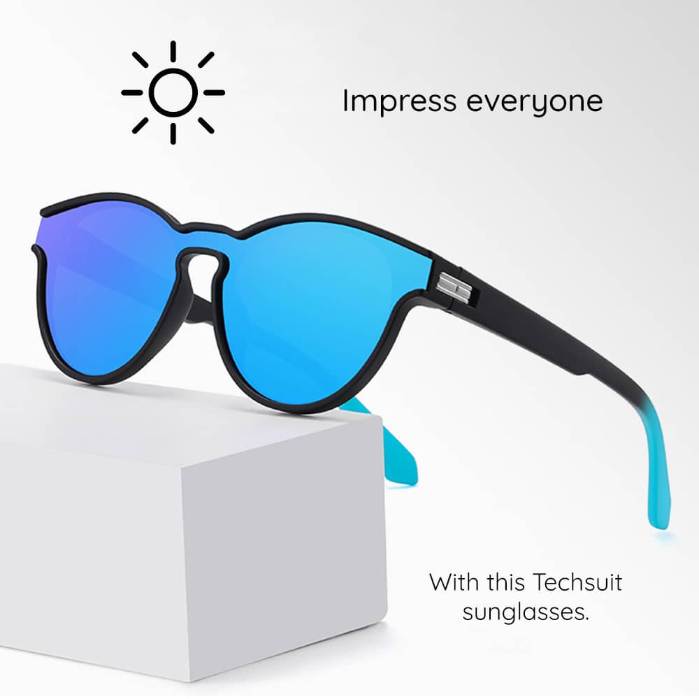 Techsuit - Polarized Γυαλιά Ηλίου TR90 (TR7545) - Προστασία UV - Σαμπάνια One Size - Image 7