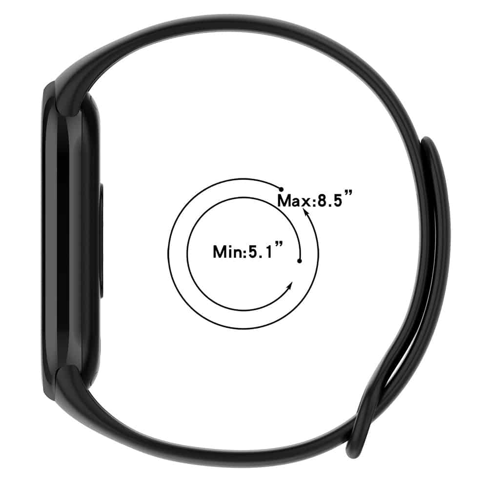 Techsuit - Watchband (W014) - Xiaomi Mi Band 8 / 8 NFC / 9 / 9 NFC - Black - Image 4