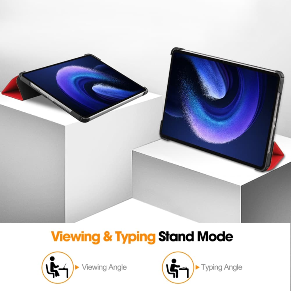 Techsuit FlipCraft - Xiaomi Pad 6 / Pro - Κόκκινο - Image 2