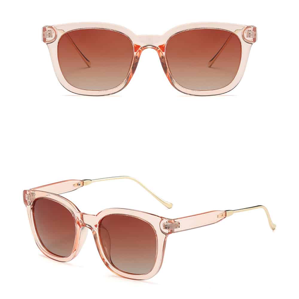 Techsuit - Γυναικεία Polarized Γυαλιά Ηλίου (2050) με Προστασία UV, Μέταλλο και PC - Καφέ One Size - Image 3