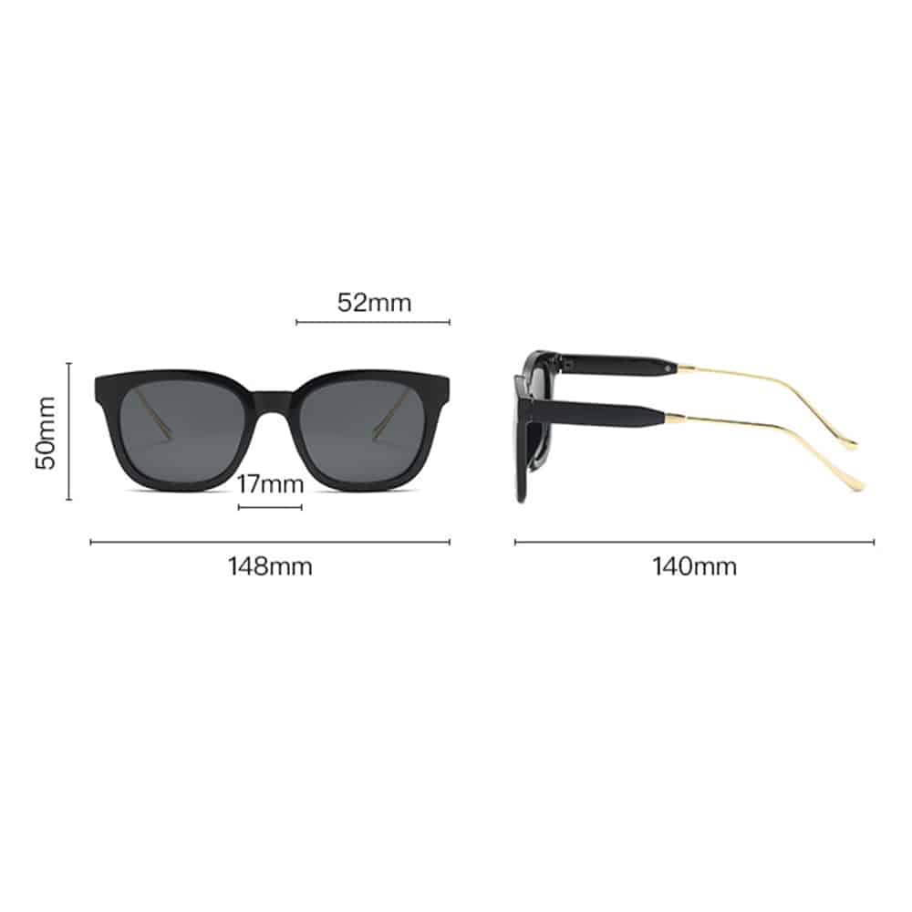 Techsuit - Γυναικεία Polarized Γυαλιά Ηλίου (2050) με Προστασία UV, Μέταλλο και PC - Πράσινο Λεοπάρ One Size - Image 7