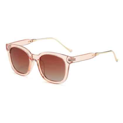Techsuit - Γυναικεία Polarized Γυαλιά Ηλίου (2050) με Προστασία UV, Μέταλλο και PC - Καφέ One Size