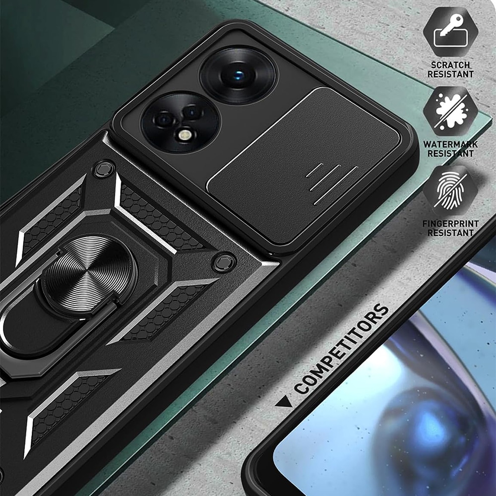 Techsuit CamShield Series - θήκη για Oppo A98 - Μαύρο - Image 5