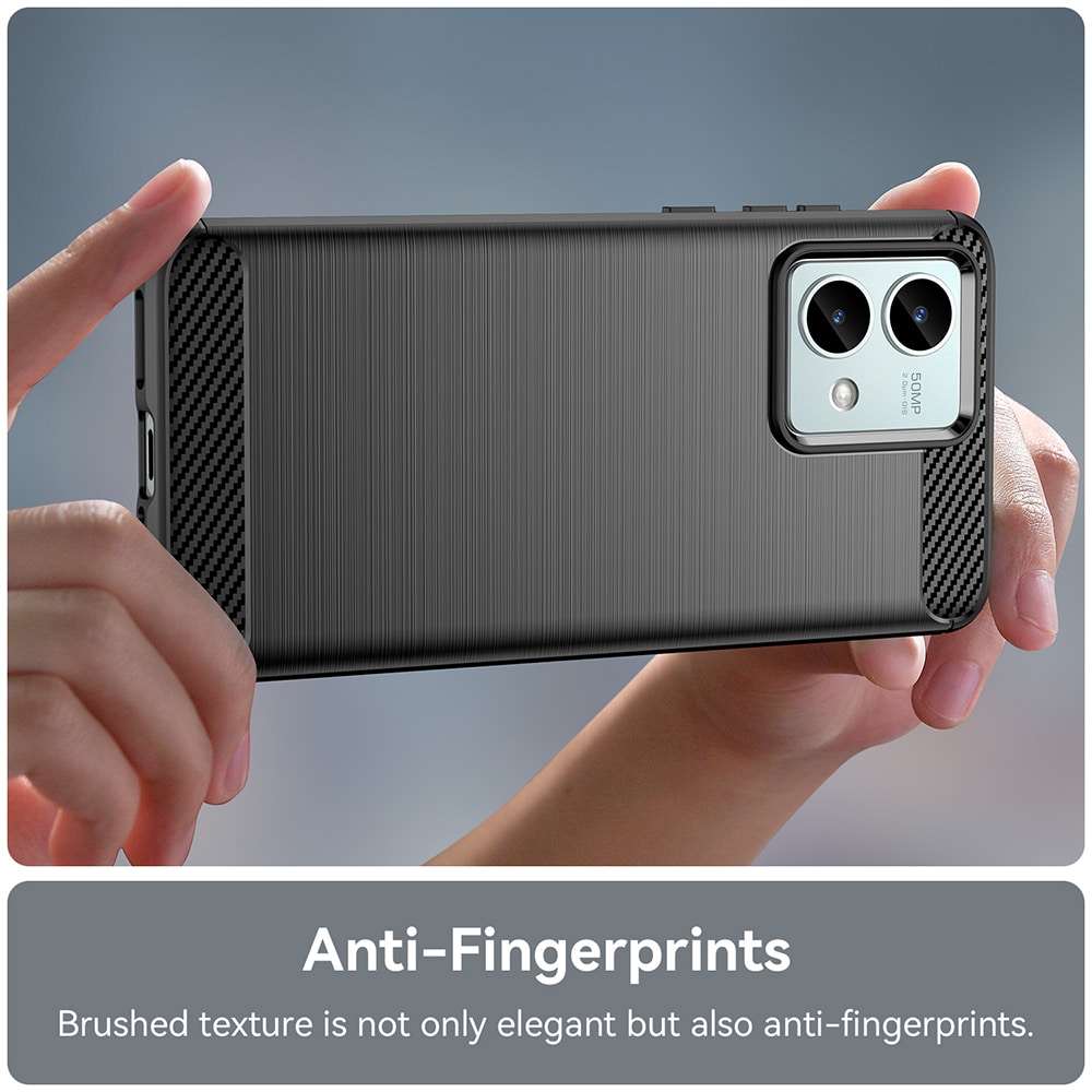 Techsuit Carbon Silicone - θήκη για Motorola Moto G84 - Μαύρο - Image 4