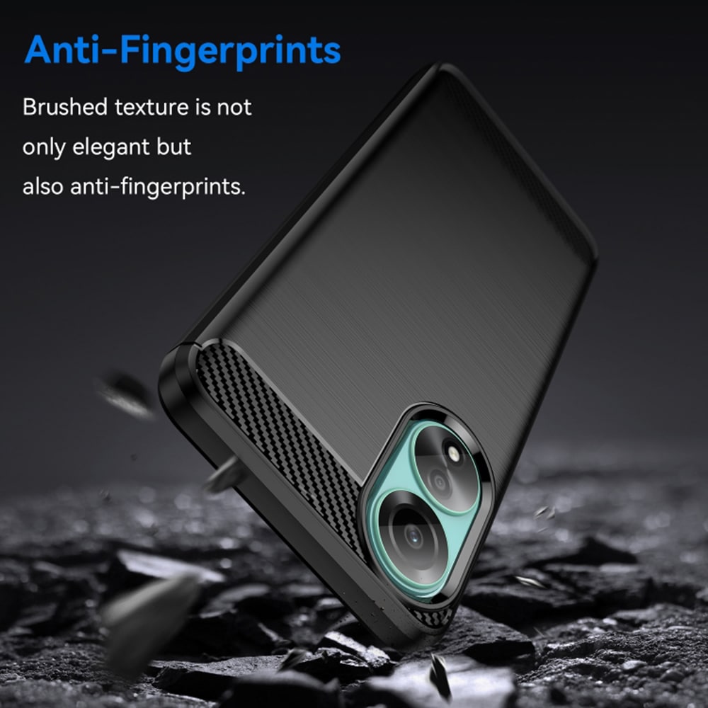 Techsuit Carbon Silicone - θήκη για Oppo A78 4G - Μαύρο - Image 3