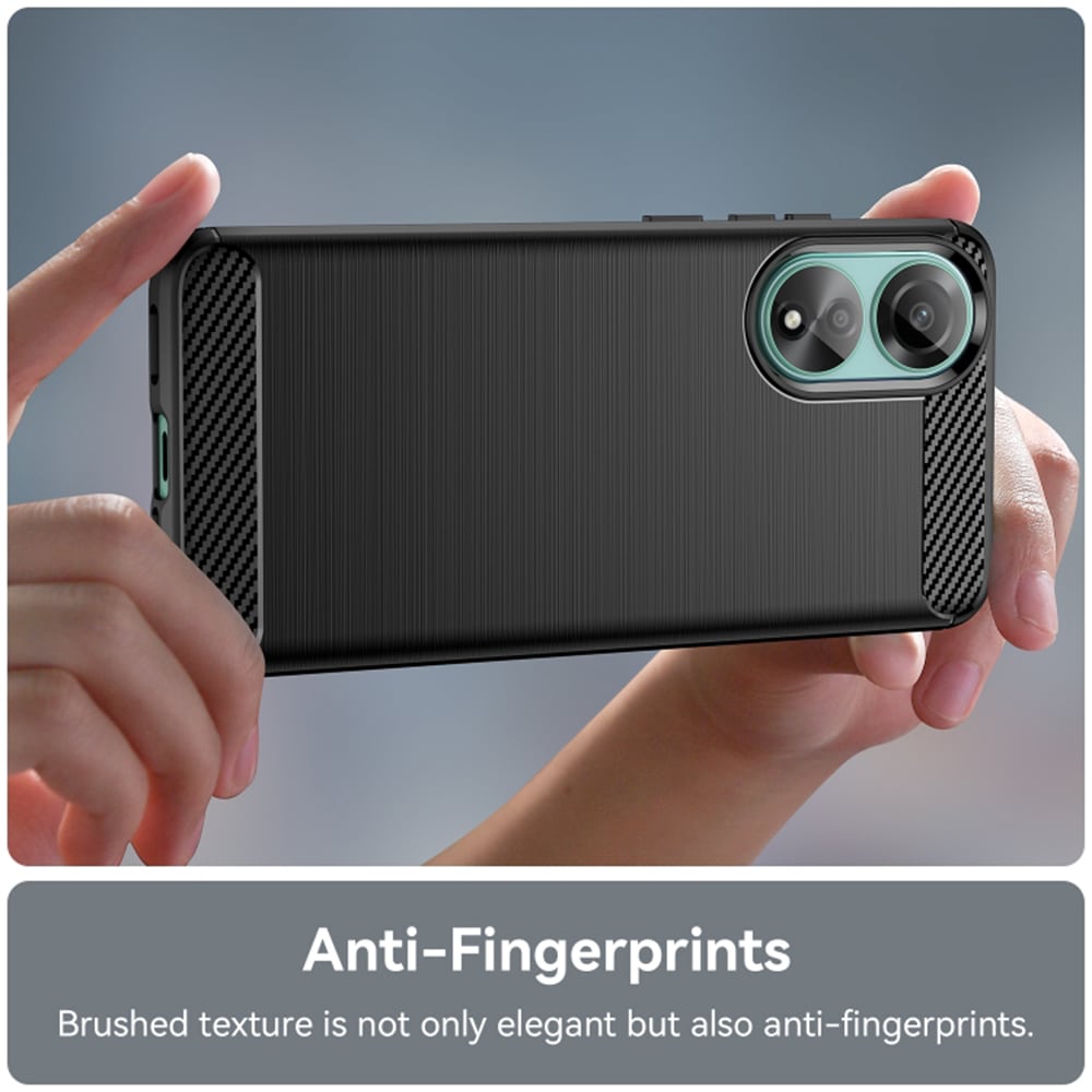 Techsuit Carbon Silicone - θήκη για Oppo A78 4G - Μαύρο - Image 4