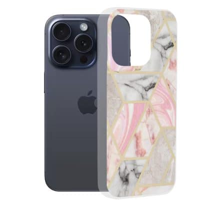 Techsuit Marble Series - θήκη για Apple iPhone 15 Pro - Πολύχρωμο