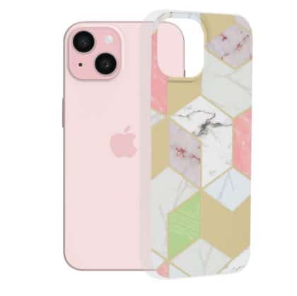 Techsuit Marble Series - θήκη για Apple iPhone 15 - Πολύχρωμο