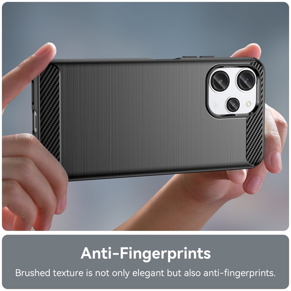 Techsuit Carbon Silicone - Xiaomi Redmi 12 5G - Μαύρο - Image 3