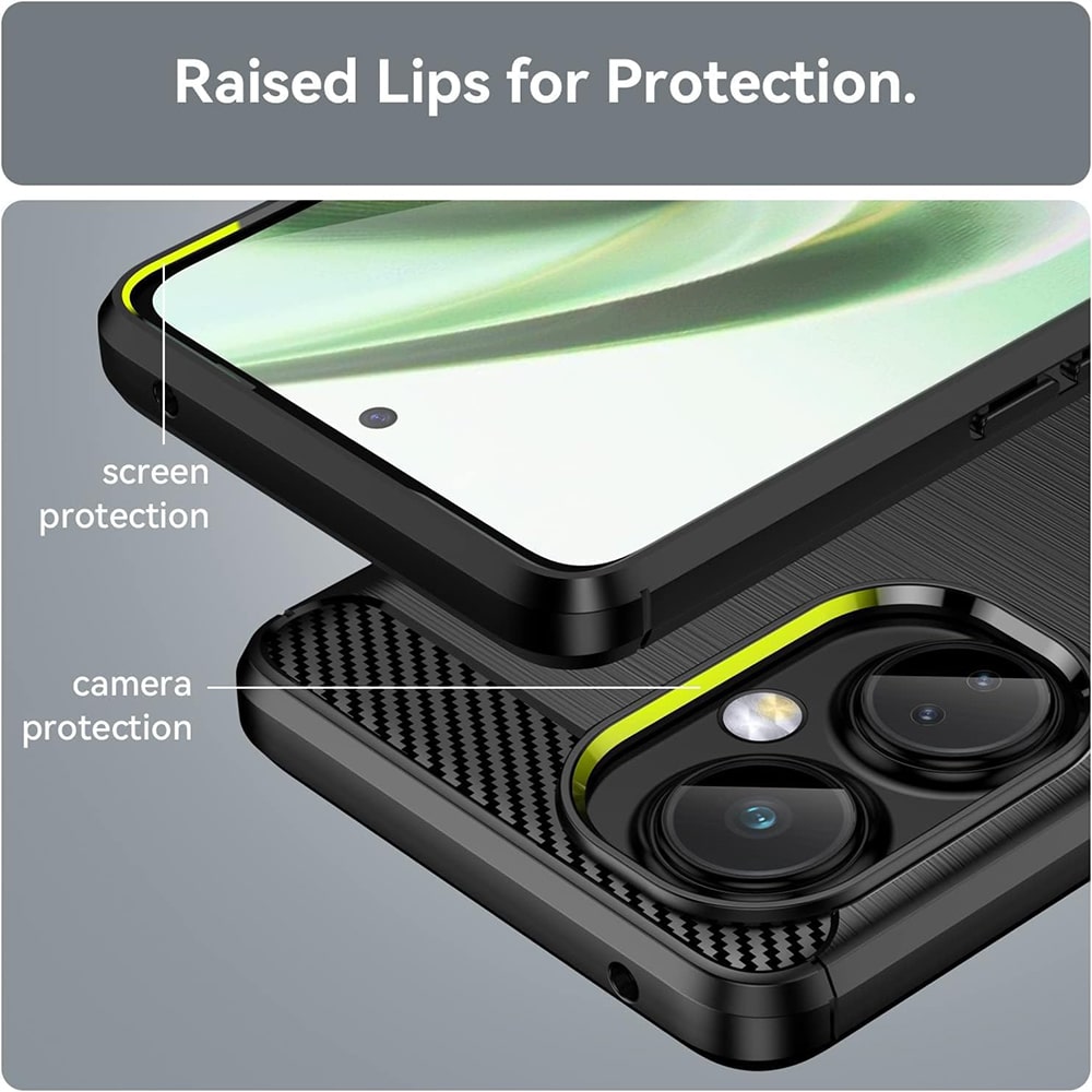 Techsuit Carbon Silicone - θήκη για Oneplus Nord CE 3 Lite - Μαύρο - Image 5