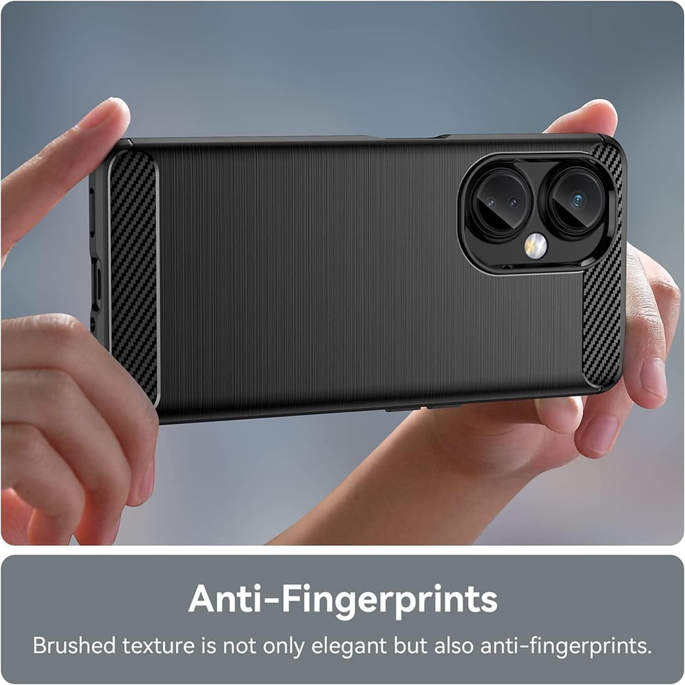 Techsuit Carbon Silicone - θήκη για Oneplus Nord CE 3 Lite - Μαύρο - Image 3