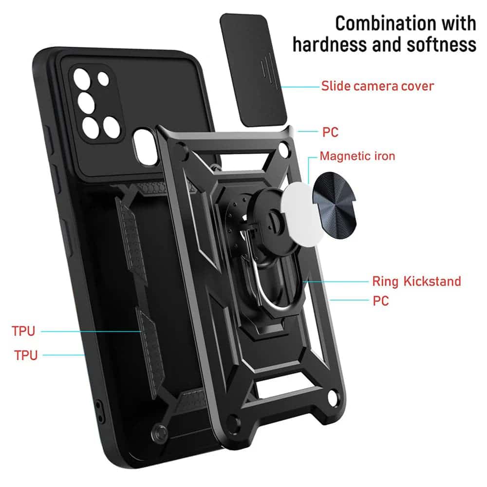 Techsuit CamShield Series - θήκη για Samsung Galaxy A21s - Μαύρο - Image 4