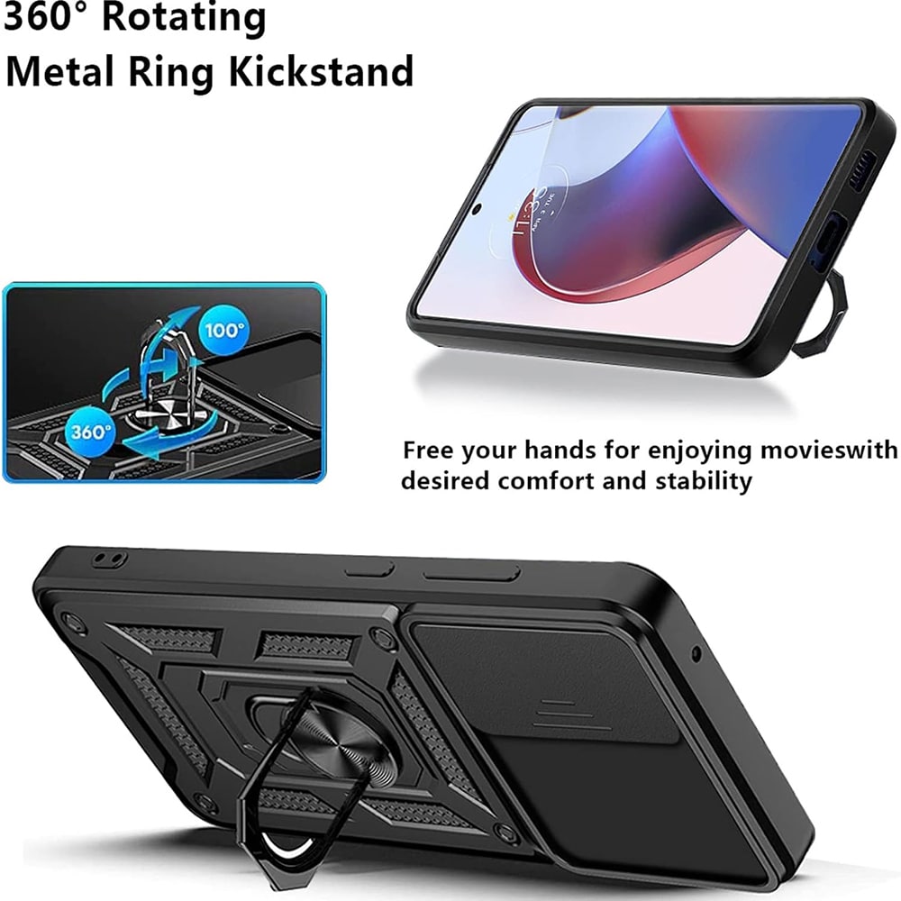 Techsuit CamShield Series - θήκη για Motorola Edge 30 Ultra - Μαύρο - Image 2