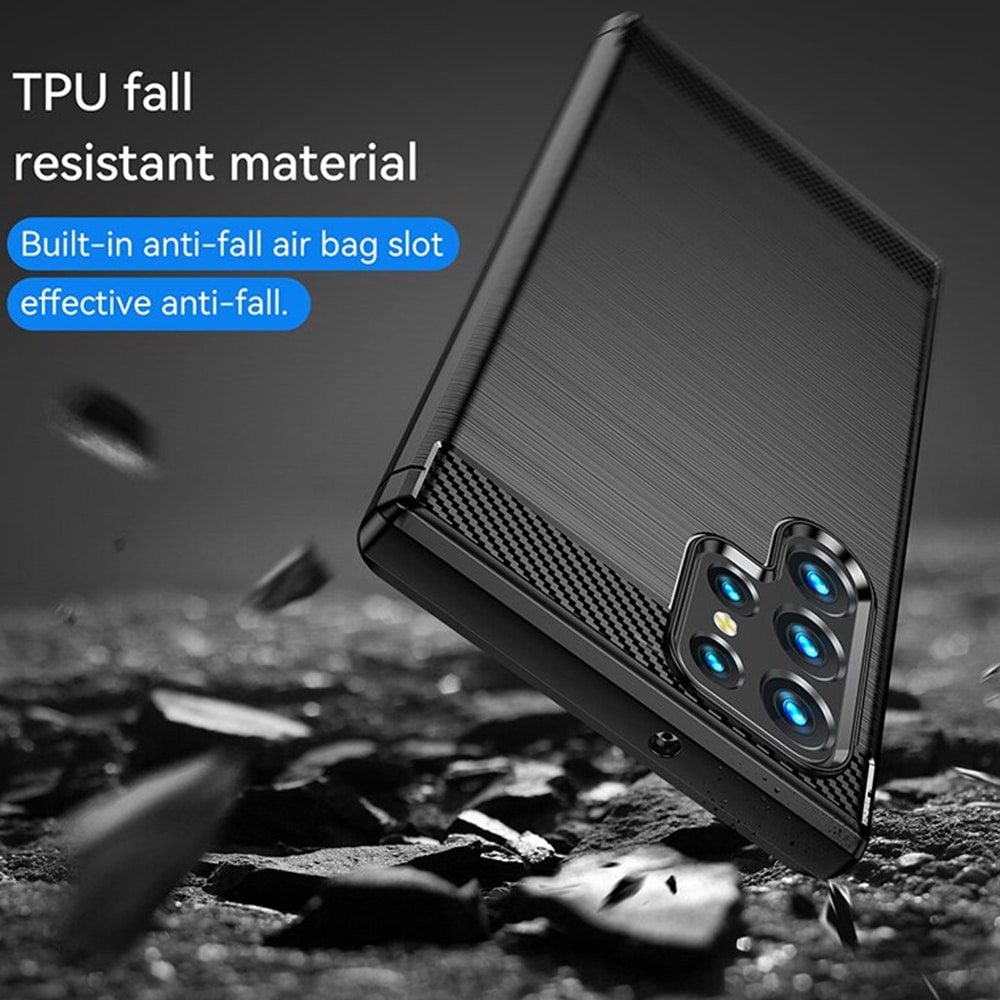 Techsuit Carbon Silicone - θήκη για Samsung Galaxy S24 Ultra - Μαύρο - Image 6