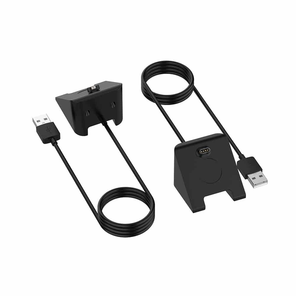 Techsuit - SmartWatch Wireless Charging Καλώδιο (TGC3) - for Garmin Fenix 5/5 Plus/6/6X/7X, USB, 5W, 1m with Desk Holder - Black - Image 4