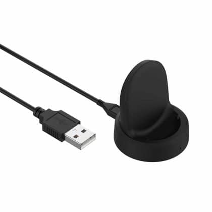 Techsuit - SmartWatch Wireless Charging Καλώδιο (TSC3) - for Samsung Galaxy Watch 3/4/5/6, 2.5W with Desk Holder - Black
