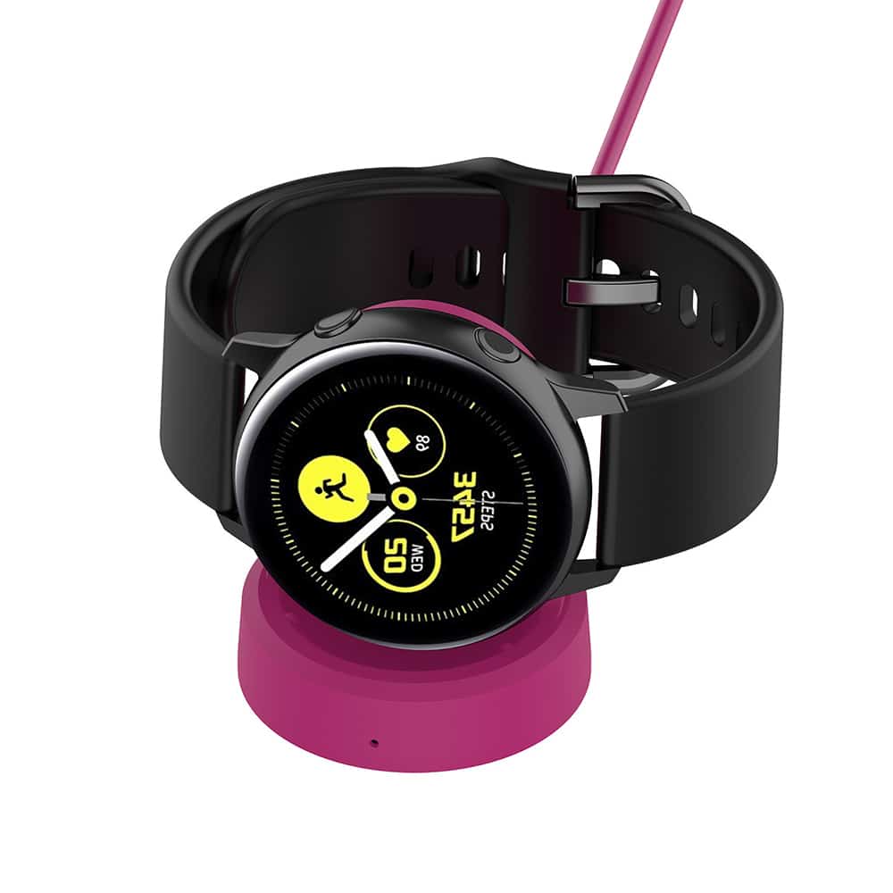 Techsuit - SmartWatch Wireless Charging Καλώδιο (TSC3) - for Samsung Galaxy Watch 3/4/5/6, 2.5W with Desk Holder - Black - Image 3