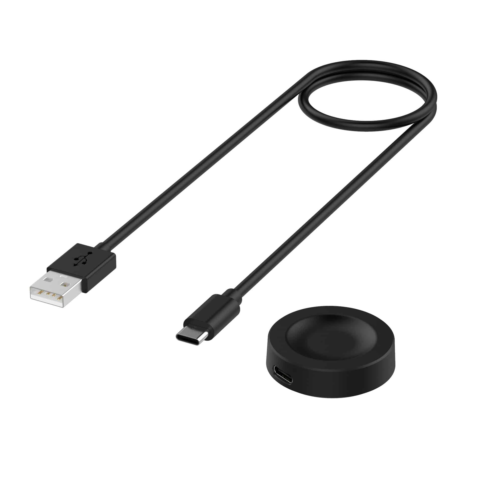 Techsuit - SmartWatch Wireless Charging Καλώδιο (THC2) - for Huawei Watch 4/4 Pro/GT4/Honor 4 Pro, 10W with Desk Holder - Black - Image 2