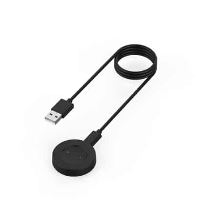 Techsuit - Καλώδιο Ασύρματης Φόρτισης SmartWatch (THC3) - για Huawei Watch, Honor Watch, USB, 3.5W με Βάση Γραφείου - Μαύρο