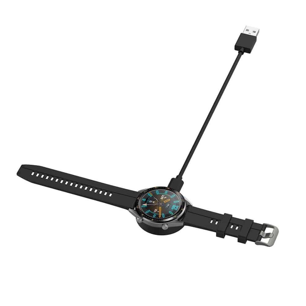 Techsuit - Καλώδιο Ασύρματης Φόρτισης SmartWatch (THC3) - για Huawei Watch, Honor Watch, USB, 3.5W με Βάση Γραφείου - Μαύρο - Image 2