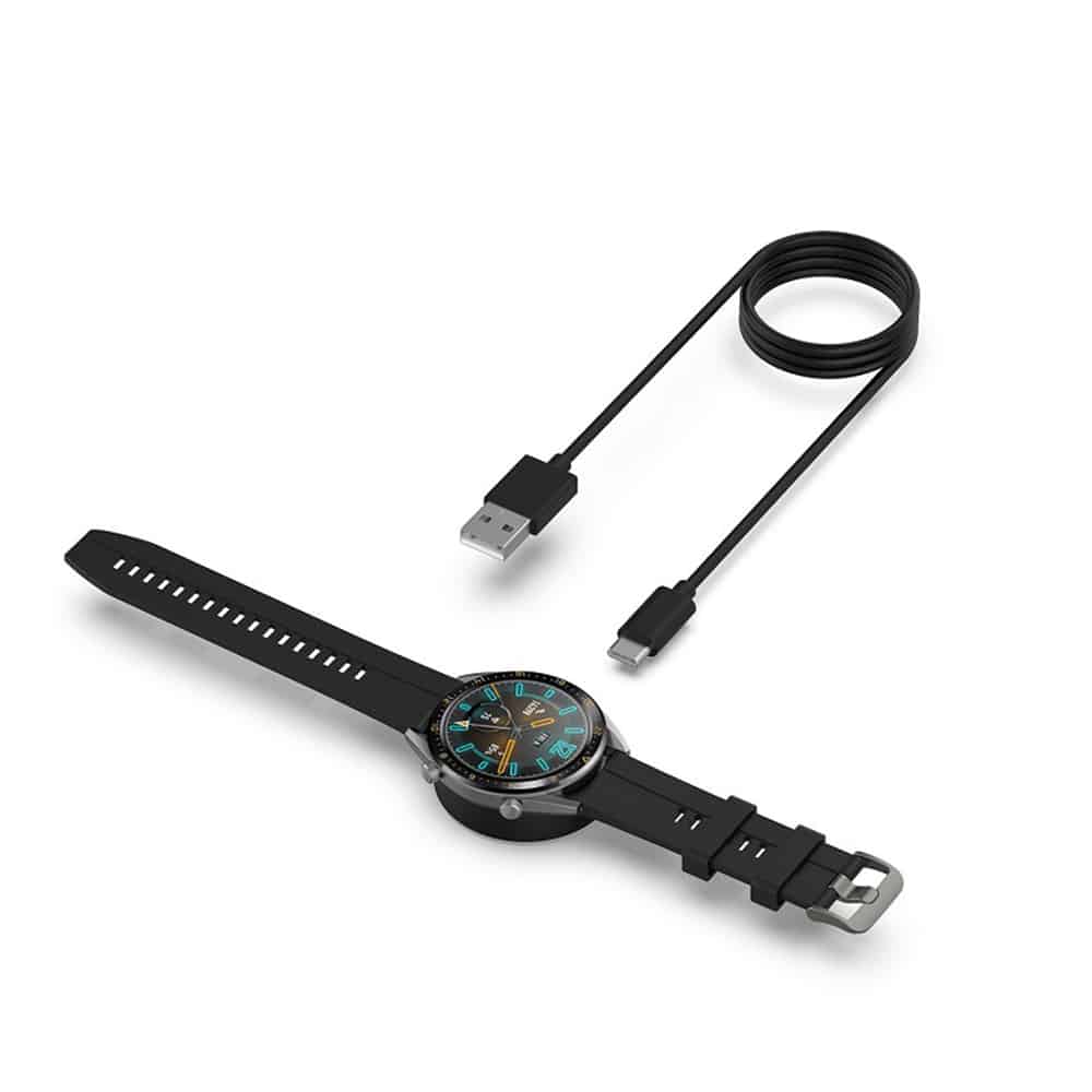 Techsuit - Καλώδιο Ασύρματης Φόρτισης SmartWatch (THC3) - για Huawei Watch, Honor Watch, USB, 3.5W με Βάση Γραφείου - Μαύρο - Image 4