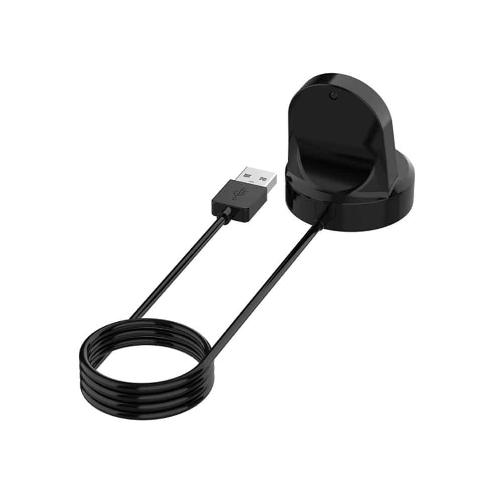 Techsuit - SmartWatch Wireless Charging Καλώδιο (THC4) - for Huawei Watch GT/GT2/Honor Watch GS3i, USB, Desk Holder - Black - Image 2