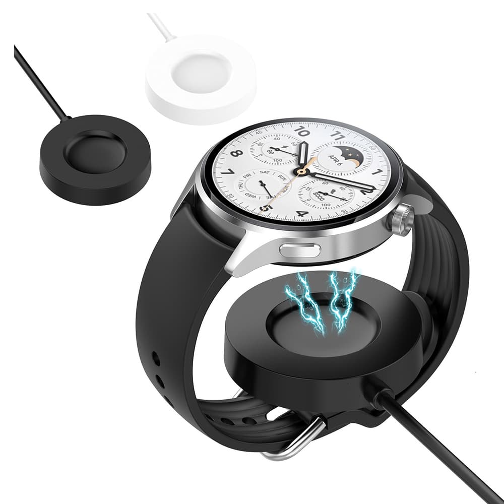 Techsuit - SmartWatch Wireless Charging Καλώδιο (TXC6) - for Xiaomi Watch S1 Pro, USB, 4W with Desk Holder - Black - Image 4