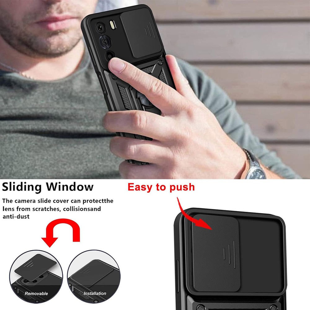 Techsuit CamShield Series - θήκη για Motorola Edge 30 - Μαύρο - Image 4
