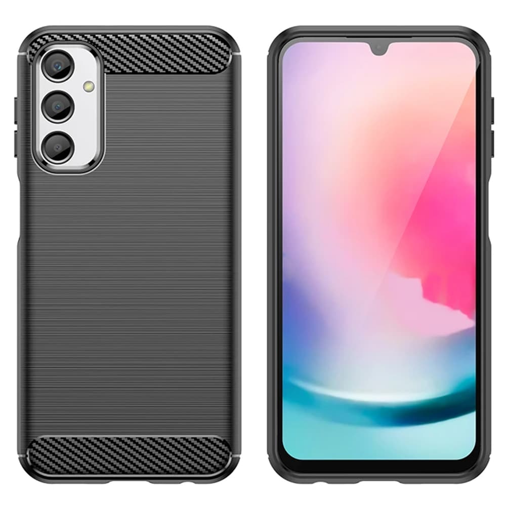 Techsuit Carbon Silicone - Samsung Galaxy A25 - Μαύρο - Image 2