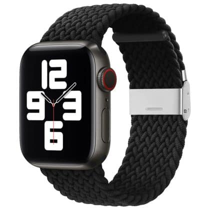 Techsuit - Watchband (W032) - Apple Watch 1/2/3/4/5/6/7/8/9/10/SE/SE 2 (38/40/41/42mm) - Black