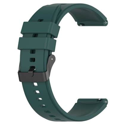 Techsuit - Watchband 20mm (W026) - Samsung Galaxy Watch 4/5/Active 2, Huawei Watch GT 3 (42mm)/GT 3 Pro (43mm) - Dark Green
