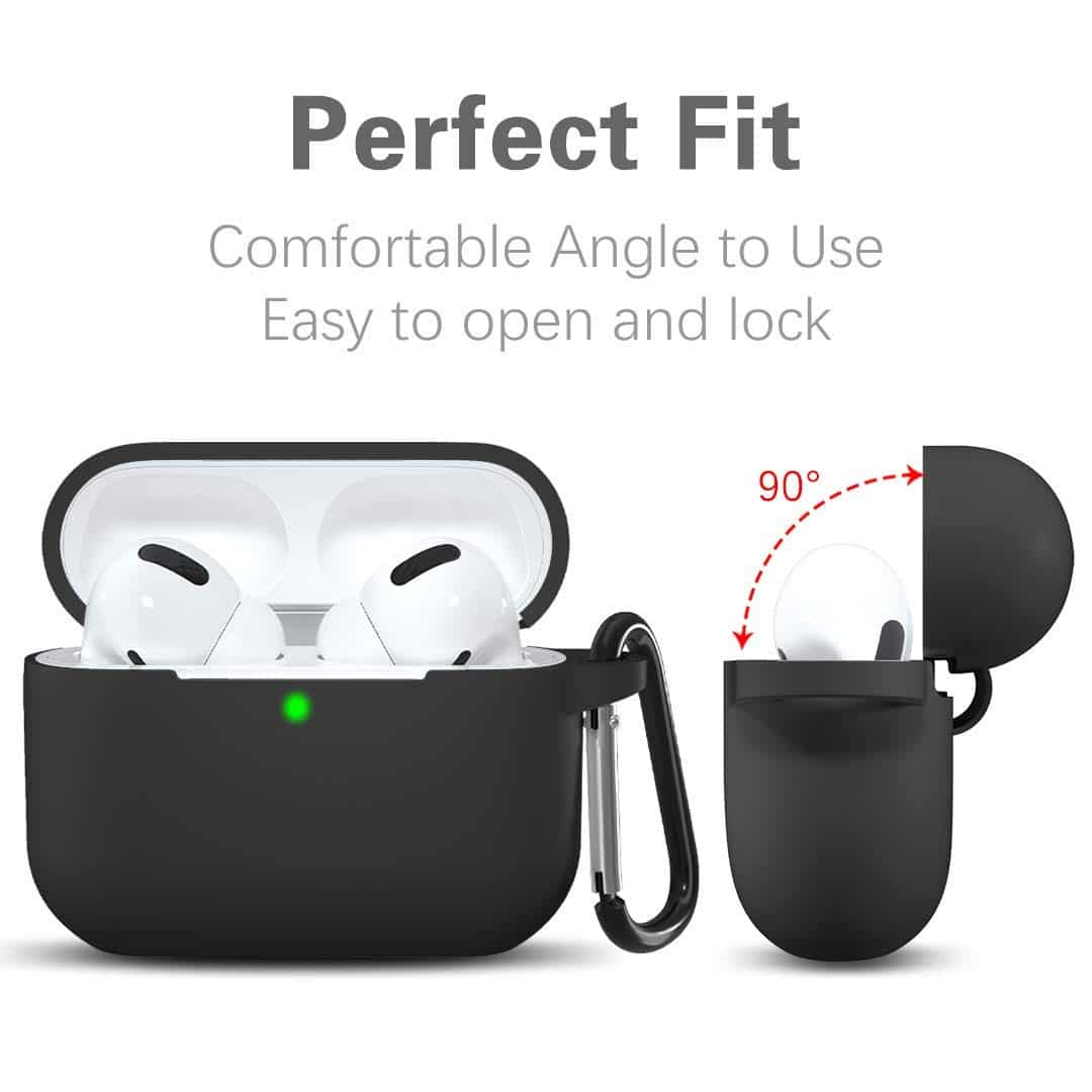 Techsuit - Θήκη Σιλικόνης - για Apple AirPods 3, Ομαλό Υπερλεπτό Υλικό - Μαύρο - Image 6