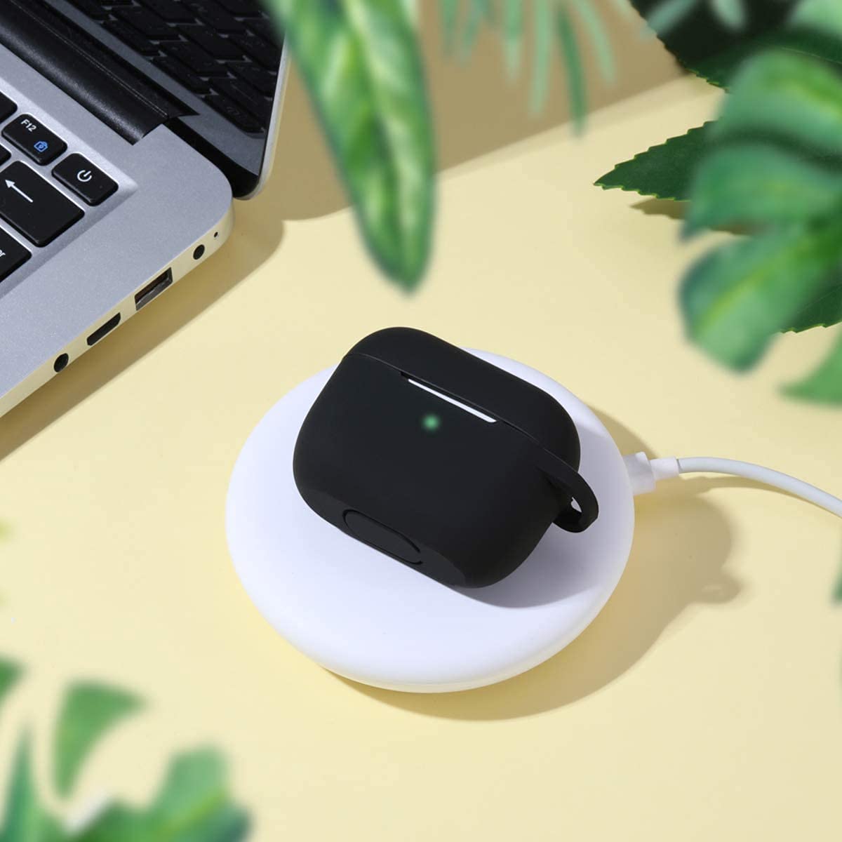 Techsuit - Θήκη Σιλικόνης - για Apple AirPods 3, Ομαλό Υπερλεπτό Υλικό - Μαύρο - Image 7