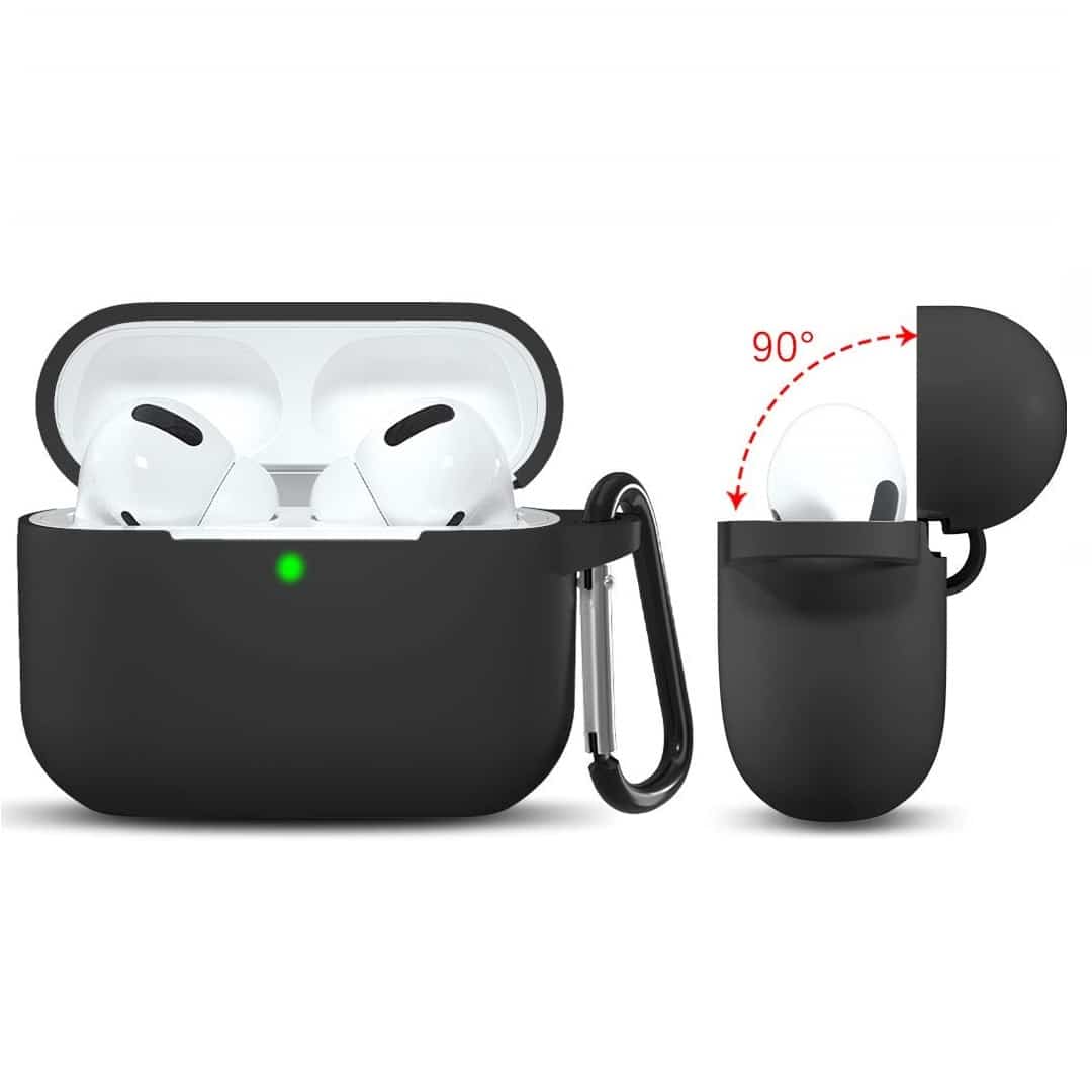 Techsuit - Θήκη Σιλικόνης - για Apple AirPods 3, Ομαλό Υπερλεπτό Υλικό - Μαύρο - Image 3