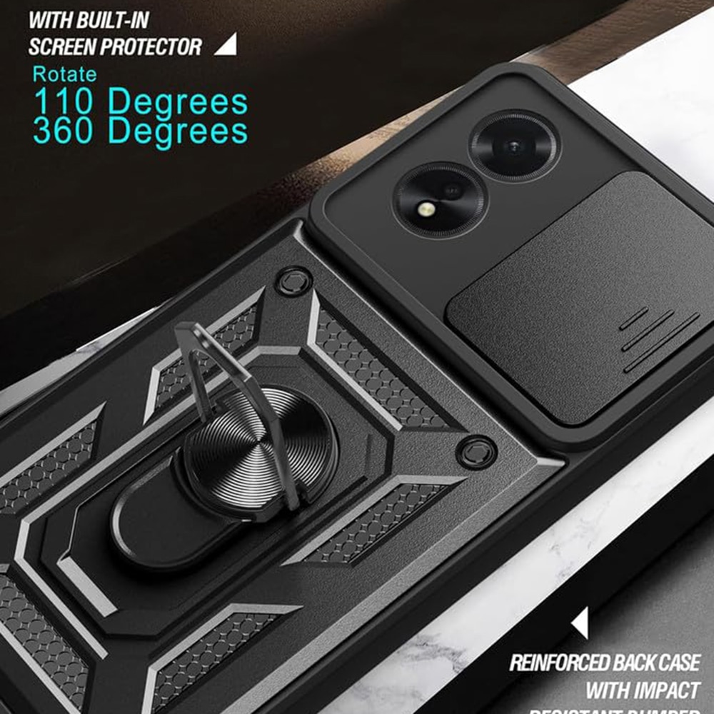 Techsuit CamShield Series - θήκη για Oppo A58 4G - Μαύρο - Image 4
