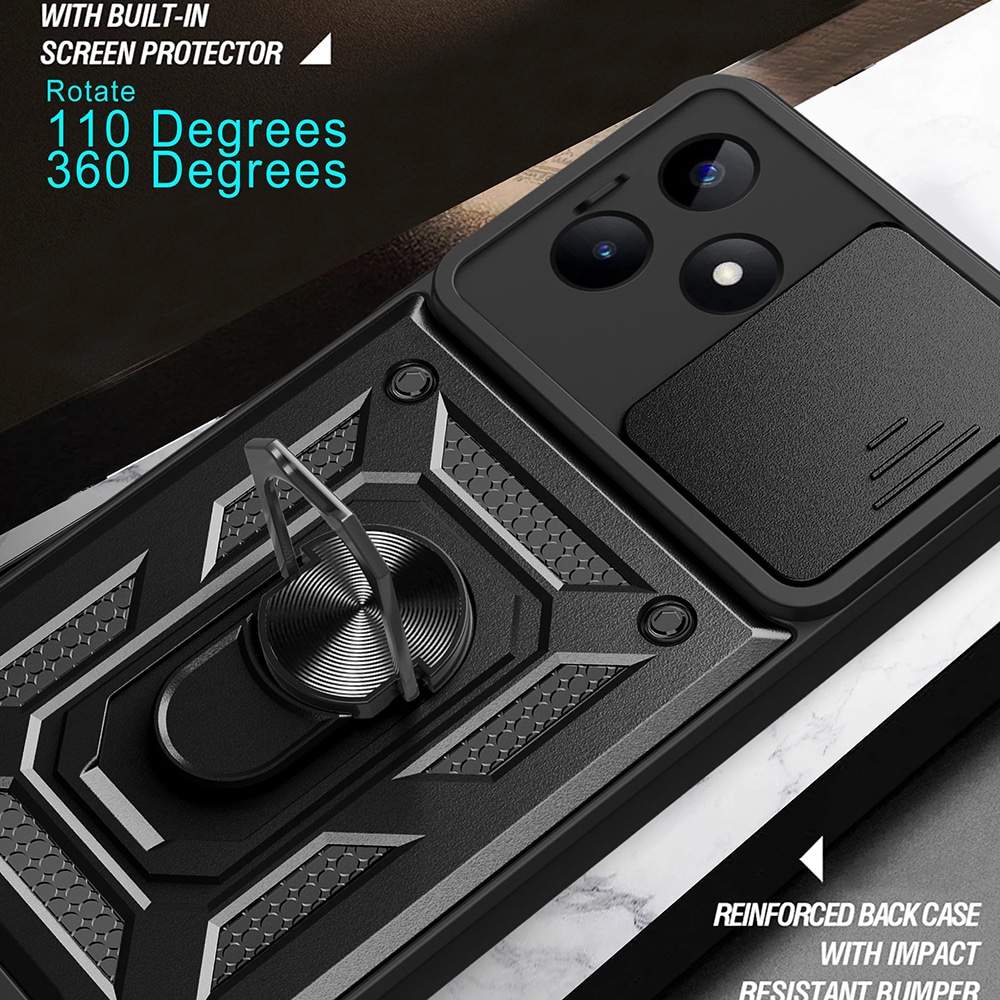 Techsuit CamShield Series - θήκη για Xiaomi Redmi Note 13 Pro - Μαύρο - Image 6