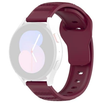 Techsuit - Watchband 20mm (W050) - Samsung Galaxy Watch 4/5/Active 2, Huawei Watch GT 3 (42mm)/GT 3 Pro (43mm) - Bordeaux