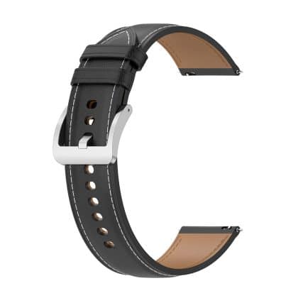 Techsuit - Watchband 20mm (W048) - Samsung Galaxy Watch 4/5/Active 2, Huawei Watch GT 3 (42mm)/GT 3 Pro (43mm) - Black