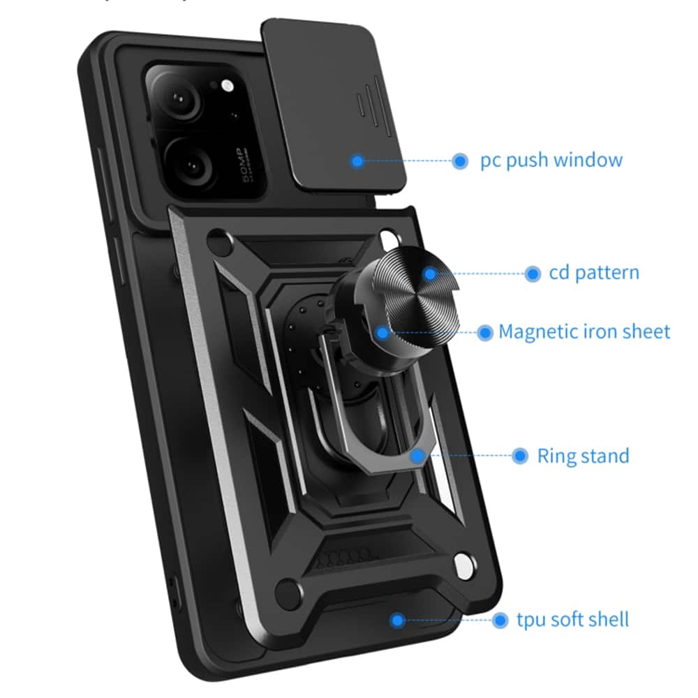Techsuit CamShield Series - θήκη για Xiaomi 13T / Pro - Μαύρο - Image 6