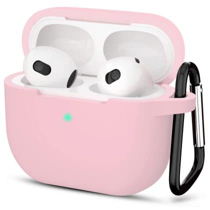 Techsuit - Θήκη Σιλικόνης - για Apple AirPods 3, Ομαλό Υπερλεπτό Υλικό - Ροζ
