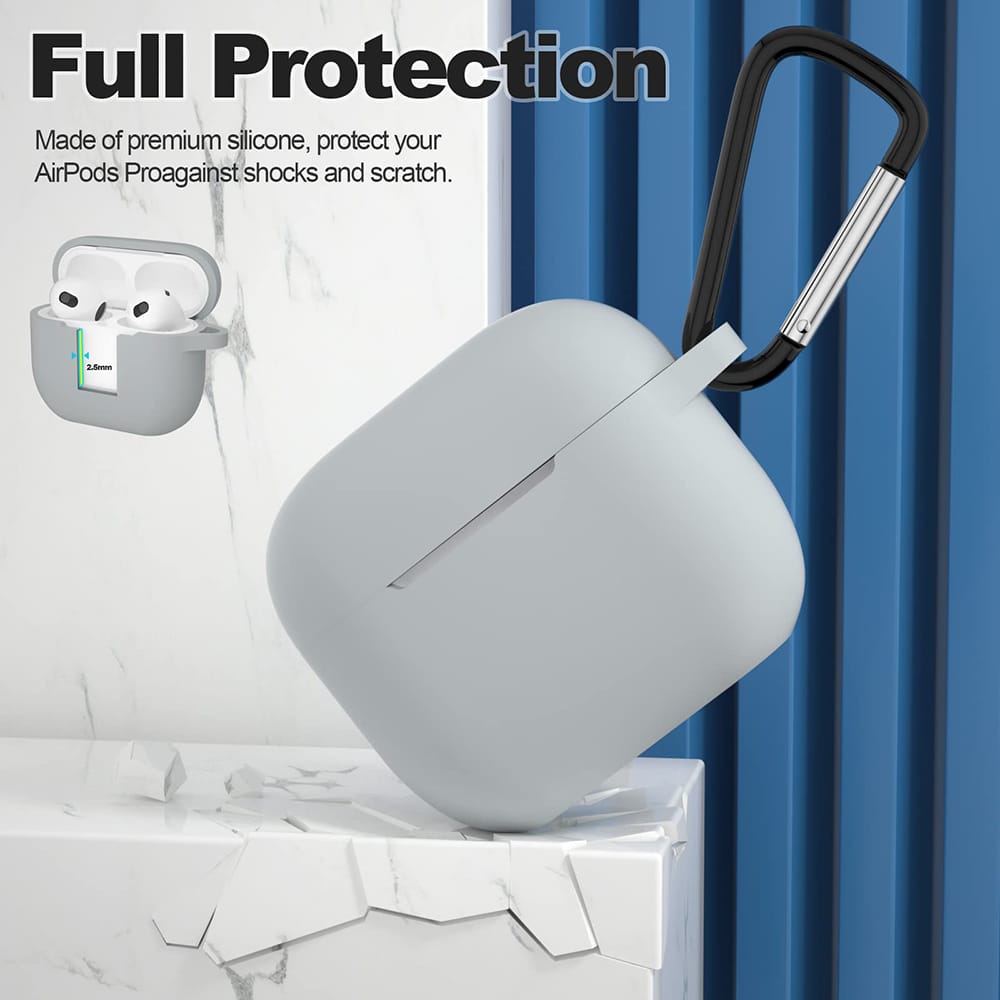 Techsuit - Θήκη Σιλικόνης - για Apple AirPods 3, Ομαλό Υπερλεπτό Υλικό - Μωβ - Image 6