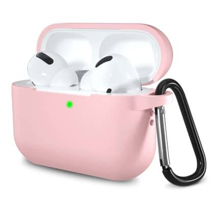 Techsuit - Θήκη Σιλικόνης - για Apple AirPods Pro 1 / 2, Υλικό Ομαλής Υπερλεπτής - Ροζ