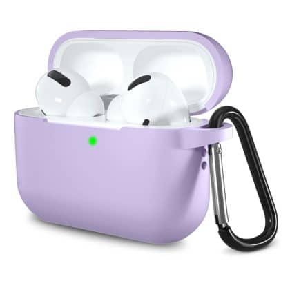 Techsuit - Θήκη Σιλικόνης - για Apple AirPods Pro 1 / 2, Ομαλό Υπερλεπτό Υλικό - Μωβ