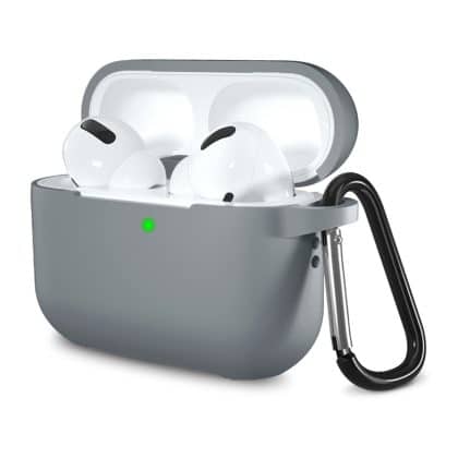 Techsuit - Θήκη Σιλικόνης - για Apple AirPods Pro 1 / 2, Υλικό Ομαλής Υπερλεπτής - Γκρι