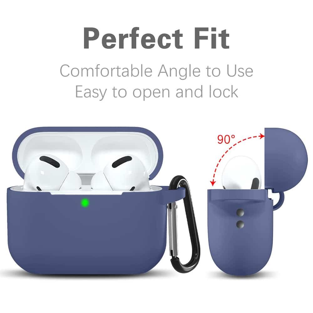 Techsuit - Θήκη Σιλικόνης - για Apple AirPods Pro 1 / 2, Υλικό Ομαλό Υπερλεπτό - Σκούρο Πράσινο - Image 2