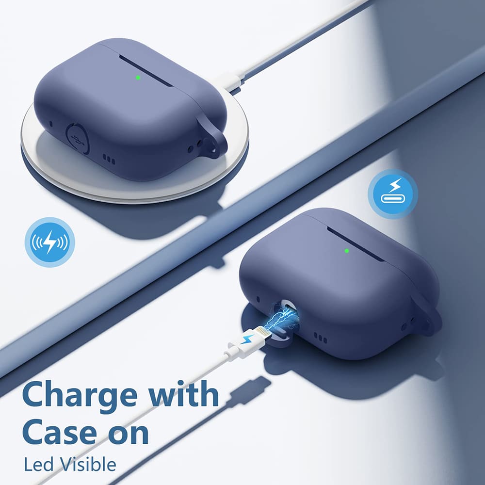 Techsuit - Θήκη Σιλικόνης - για Apple AirPods Pro 1 / 2, Υλικό Ομαλό Υπερλεπτό - Σκούρο Πράσινο - Image 3